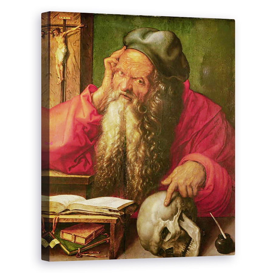 Tablou canvas - Albrecht Durer - Portretul Sfantului Jerome, 80 x 100 cm