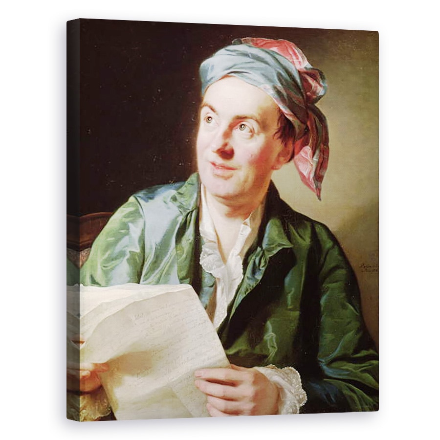 Tablou canvas - Alexander Roslin - Portretul lui Jean-Francois Marmontel 1723-99 1767, 60 x 75 cm