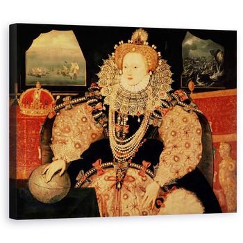 Tablou canvas - Scoala Engleza - Portretul Armada al Reginei Elisabeta I, 60 x 75 cm Tablou canvas - Scoala Engleza - Portretul Armada al Reginei Elisabeta I, 60 x 75 cm