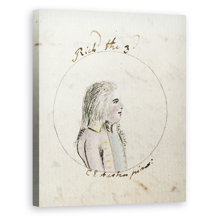 Tablou canvas - Cassandra Austen - Portretul lui Richard III 1452-85 c.1790, 60 x 75 cm