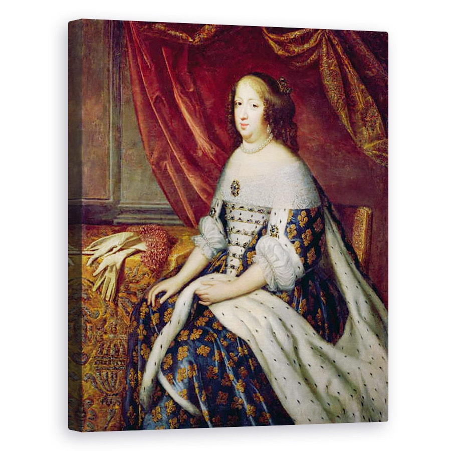Tablou canvas - Charles Beaubrun - Portretul lui Anne De Austria 1601-66 Regina Frantei, 60 x 75 cm
