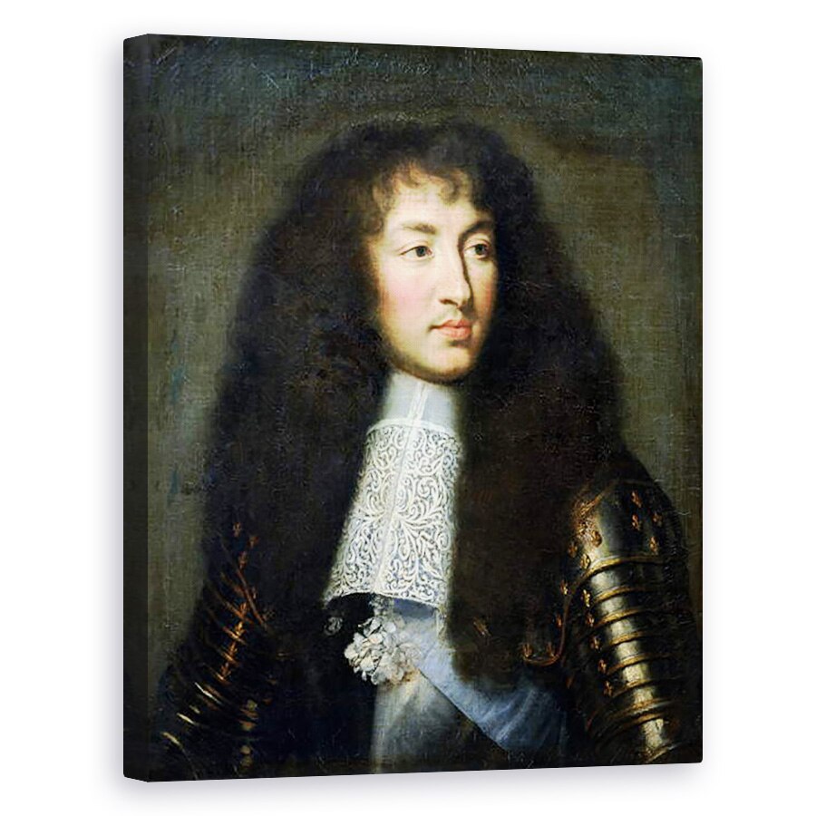 Tablou canvas - Charles Le Brun - Portretul lui Ludovic al XIV-lea 1638-1715, 60 x 75 cm