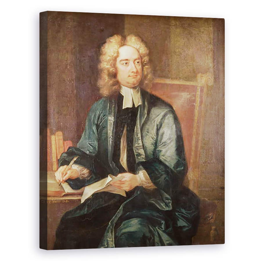 Tablou canvas - Charles Jervas - Portretul lui Jonathan Swift 1667-1745 c.1718, 60 x 75 cm
