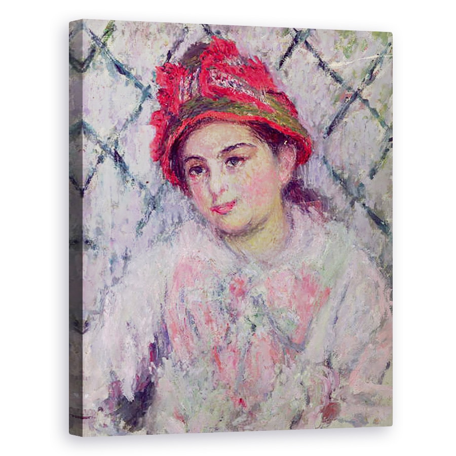 Tablou canvas - Claude Monet - Portretul lui Blanche Hoschede 1864-1947 ca o Tanara, 60 x 75 cm