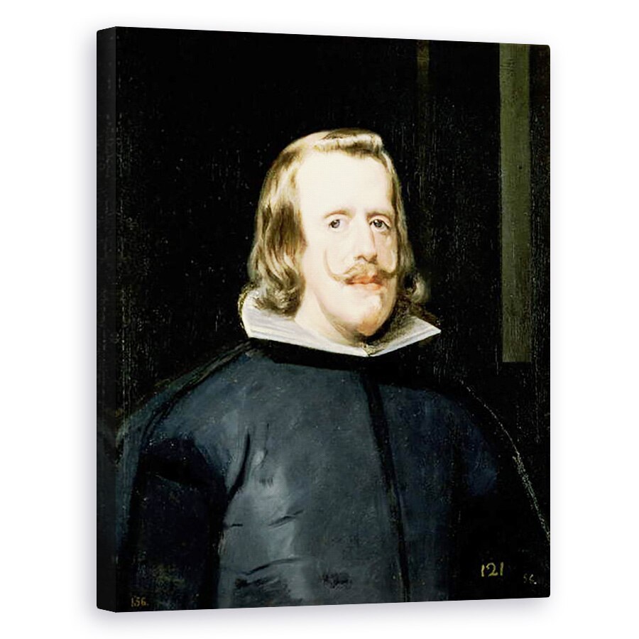 Tablou canvas - Diego Rodriguez de Silva y Velazquez - Portretul lui Filip IV 1605-65 in rochie de curte, 60 x 75 cm