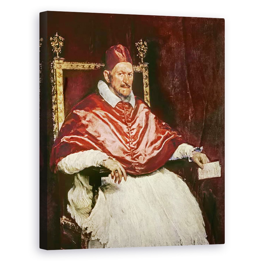 Tablou canvas - Diego Rodriguez de Silva y Velazquez - Portretul Papei Inocent X 1574-1655, 60 x 75 cm