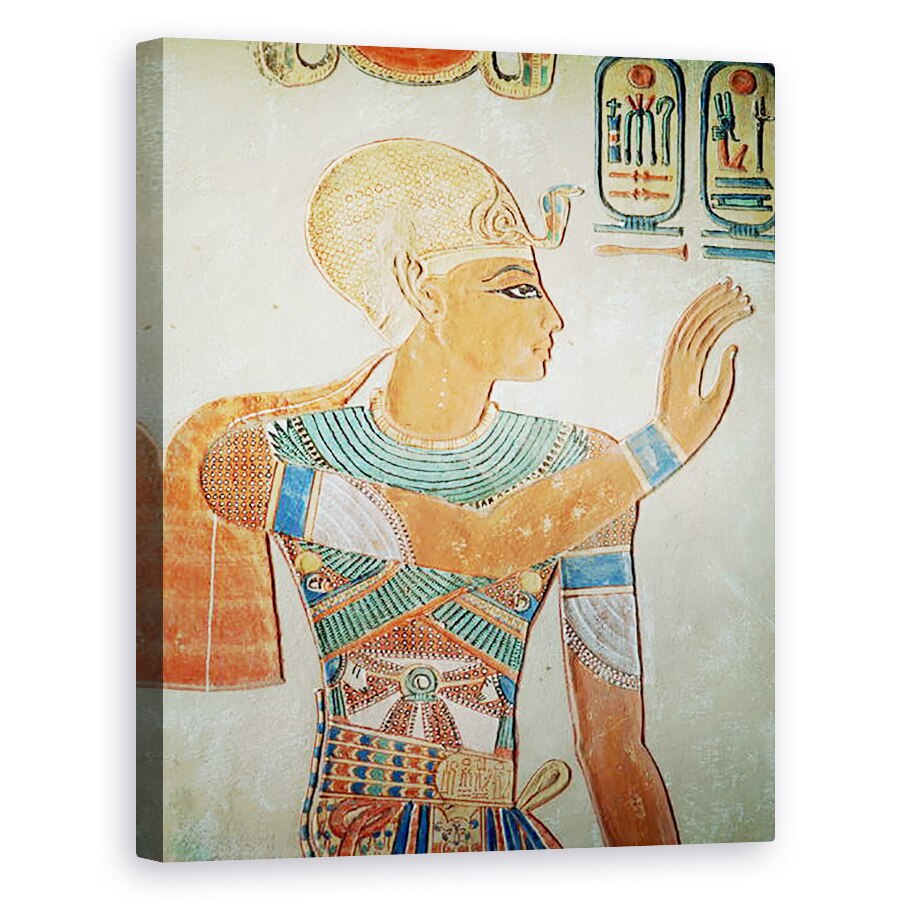 Tablou canvas - Egyptian 19th Dynasty - Portretul lui Ramses III c.1184-1153 i.Hr. din Mormantul lui Amen-Her-Khepsef, 60 x 75 cm