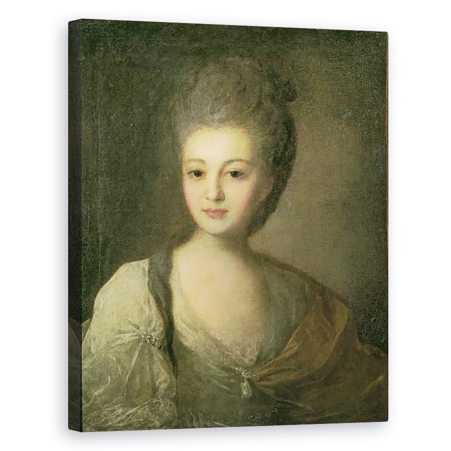 Tablou canvas - Fedor Stepanovich Rokotov - Portretul lui Aleksandra P. Struyskaya 1754-1840 1772, 60 x 75 cm