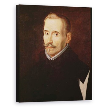 Tablou canvas - Eugenio Caxes, - Portretul lui Lope Felix de Vega Carpio 1562-1635 ulei pe panza, 60 x 75 cm Tablou canvas - Eugenio Caxes, - Portretul lui Lope Felix de Vega Carpio 1562-1635 ulei pe panza, 60 x 75 cm