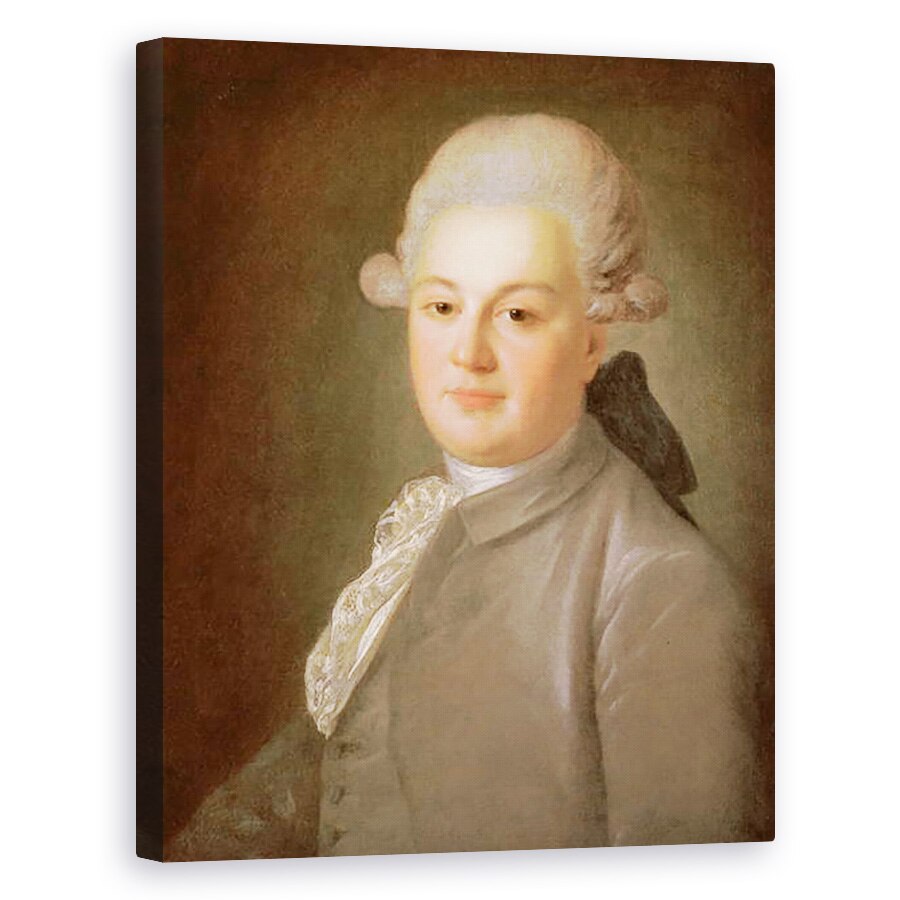Tablou canvas - Fedor Stepanovich Rokotov - Portretul Senatorului Contele Artemy Vorontsov 1748-1813, 60 x 75 cm