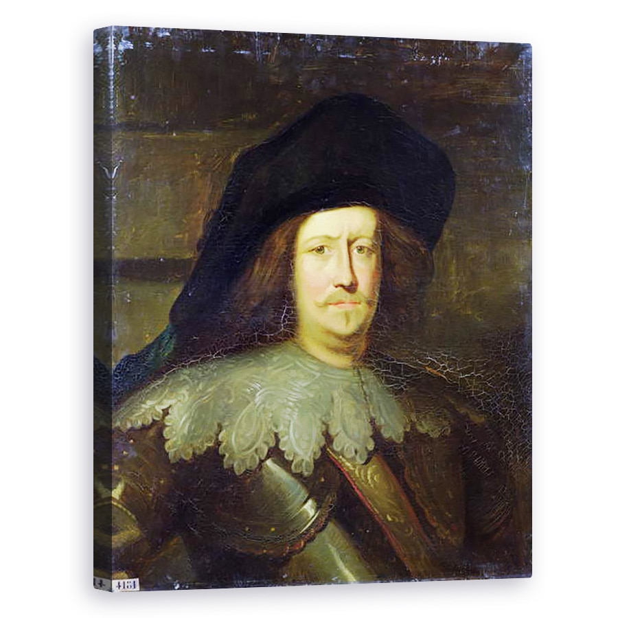 Tablou canvas - Felice Marie Ferdinand Storelli - Portretul lui Charles de Schomberg 1600-56 Conte de Nanteuil si Duce de Halluin, 60 x 75 cm