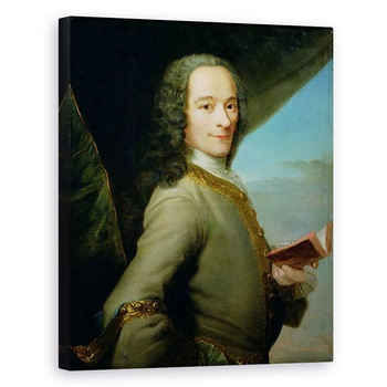 Tablou canvas - Scoala Franceza - Portretul Tanarului Voltaire 1694-1778, 60 x 75 cm Tablou canvas - Scoala Franceza - Portretul Tanarului Voltaire 1694-1778, 60 x 75 cm