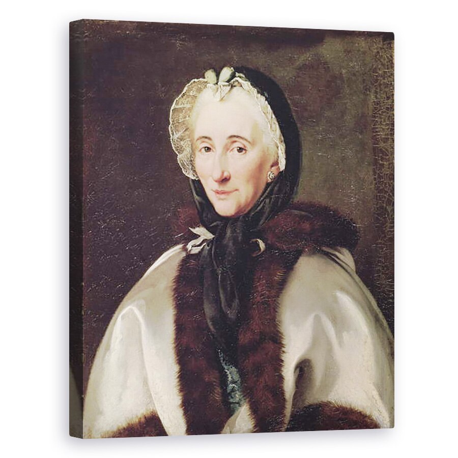 Tablou canvas - Scoala Franceza - Portretul lui Madame Francoise de Graffigny 1695-1758, 80 x 100 cm