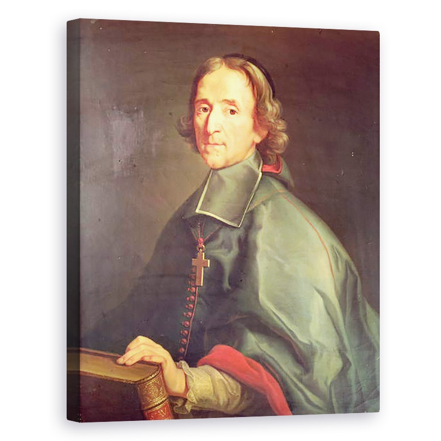 Tablou canvas - Scoala Franceza - Portretul lui Francois de Salignac de la Mothe-Fenelon 1651-1715, 60 x 75 cm