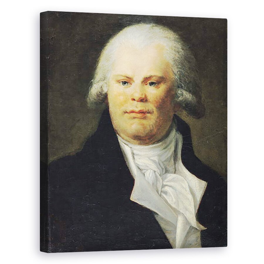 Tablou canvas - Scoala Franceza - Portretul lui Georges Danton 1759-94 I, 60 x 75 cm