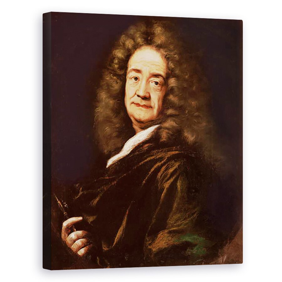 Tablou canvas - Scoala Franceza - Portretul lui Pierre Puget 1620-1694, 60 x 75 cm