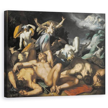 Tablou canvas - Abraham Bloemaert - Apollo si Diana pedepsind Niobe prin uciderea copiilor ei, 60 x 75 cm Tablou canvas - Abraham Bloemaert - Apollo si Diana pedepsind Niobe prin uciderea copiilor ei, 60 x 75 cm