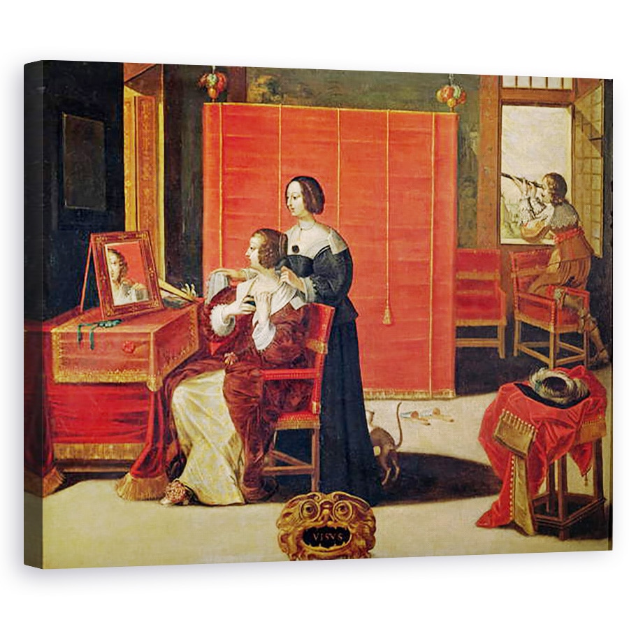 Tablou canvas - Abraham Bosse - Cele Cinci Simturi - Vedere, 60 x 75 cm