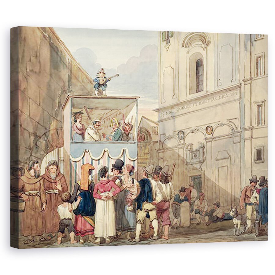 Tablou canvas - Achille Pinelli - Teatrul de Papusi, 80 x 100 cm