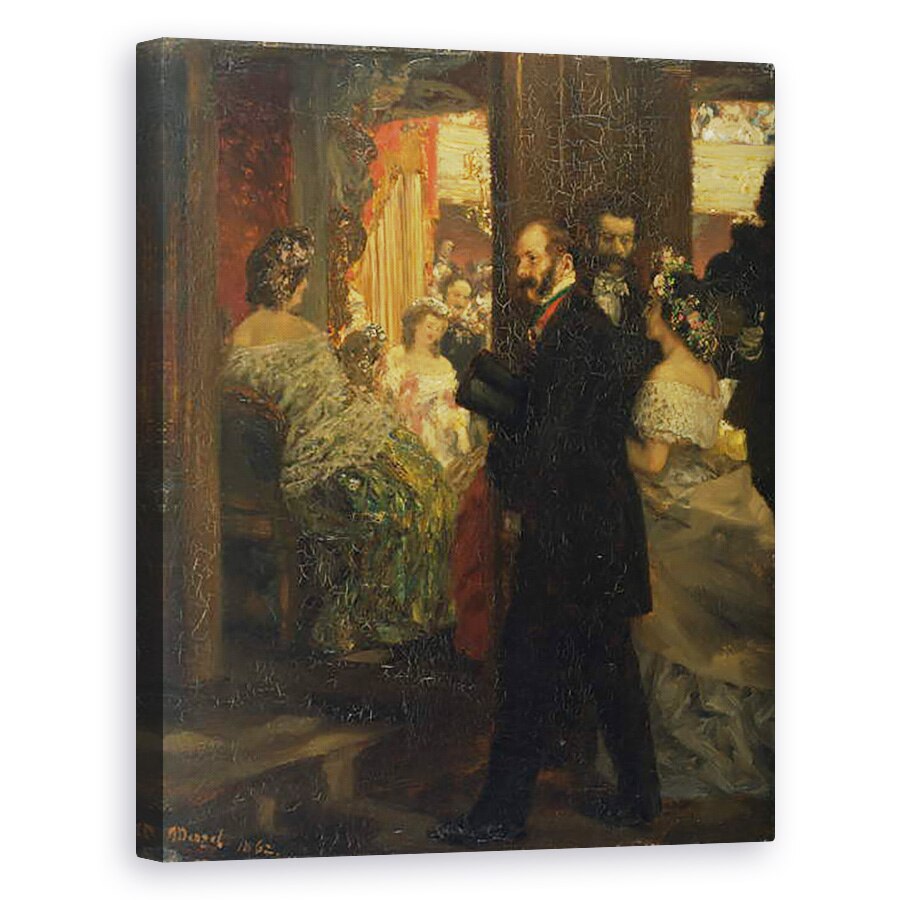 Tablou canvas - Adolph Friedrich Erdmann von Menzel - in Opera, 80 x 100 cm