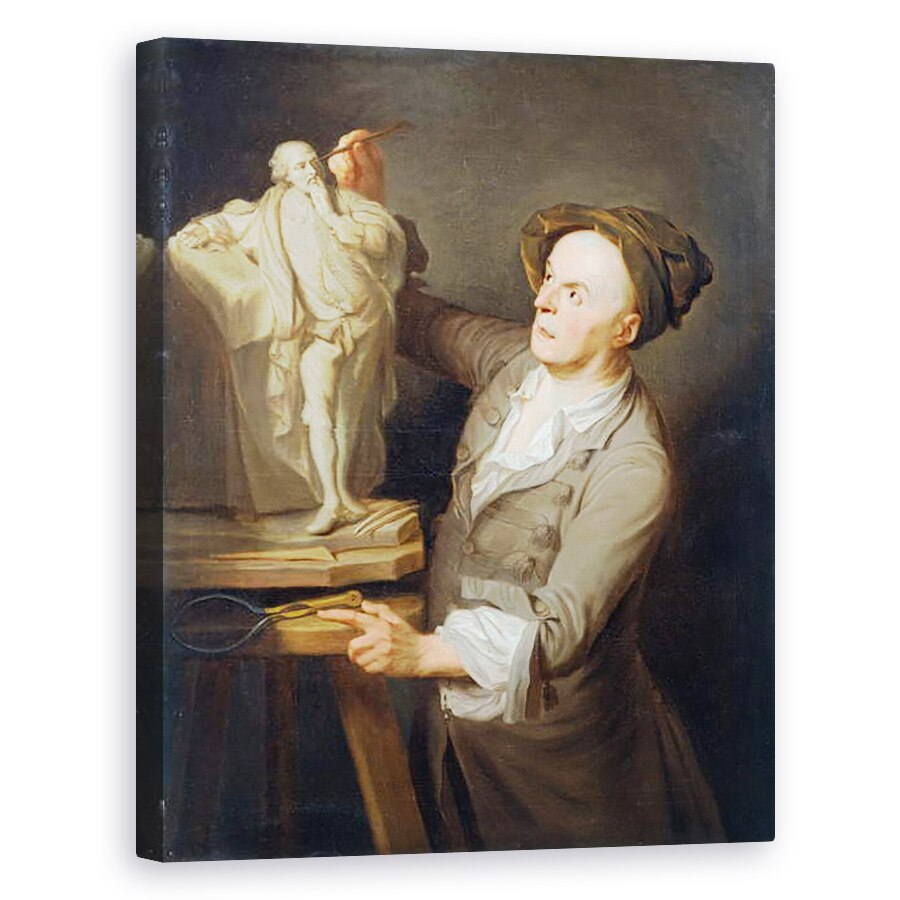 Tablou canvas - Adrien Carpentiers - Louis-Francois Roubiliac 1695-1762 Modeland Monumentul lui Shakespeare, 60 x 75 cm