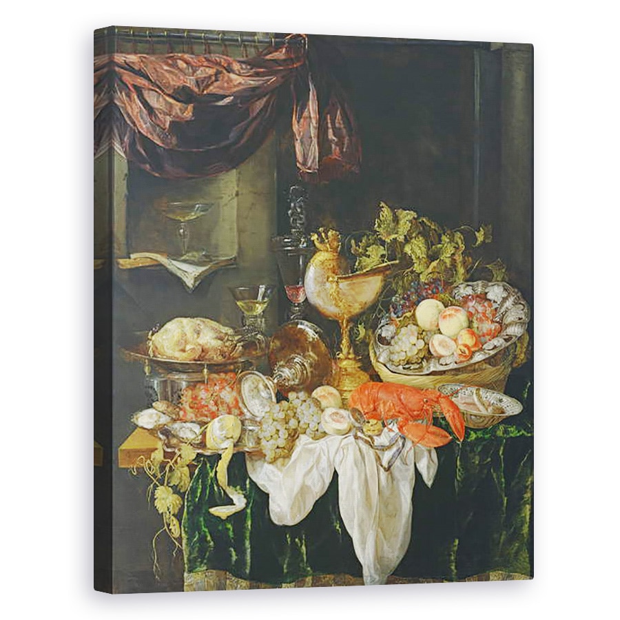 Tablou canvas - Abraham Hendricksz van Beyeren - Natura statica cu fructe, 60 x 75 cm
