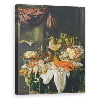 Tablou canvas - Abraham Hendricksz van Beyeren - Natura statica cu fructe, 80 x 100 cm Tablou canvas - Abraham Hendricksz van Beyeren - Natura statica cu fructe, 80 x 100 cm