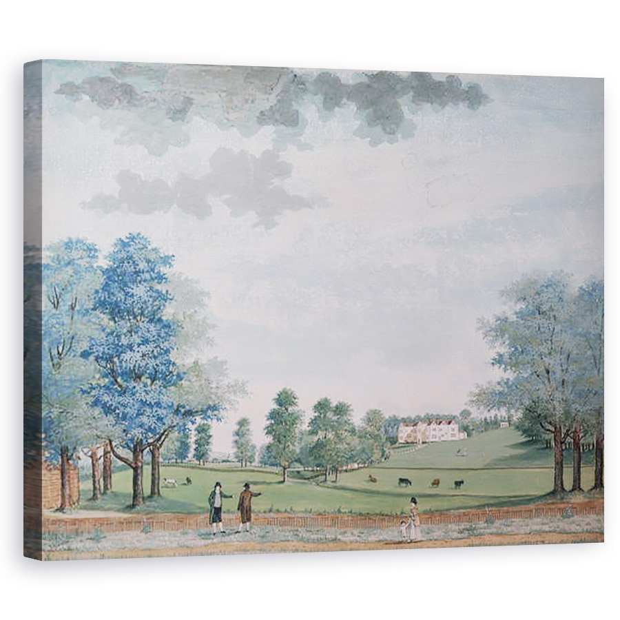 Tablou canvas - Adam Callander - Casa Mare si Parcul de la Chawton, 60 x 75 cm