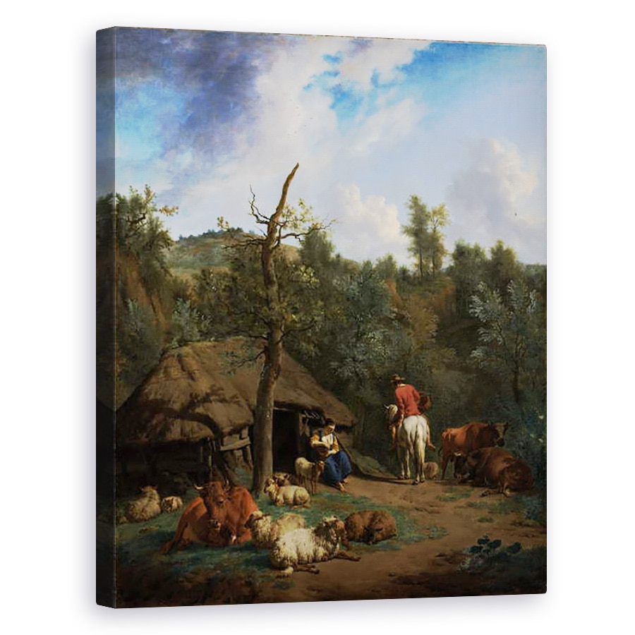 Tablou canvas - Adriaen van de Velde - Cabana, 80 x 100 cm