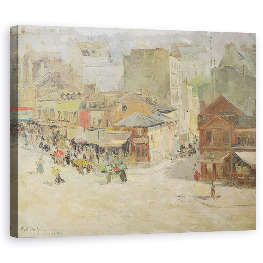Tablou canvas - Abel-Truchet - Scena de strada in Montmartre, 60 x 75 cm