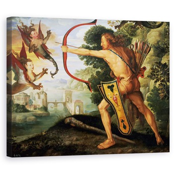 Tablou canvas - Albrecht Durer - Hercule si pasarile stymphalian, 60 x 75 cm Tablou canvas - Albrecht Durer - Hercule si pasarile stymphalian, 60 x 75 cm
