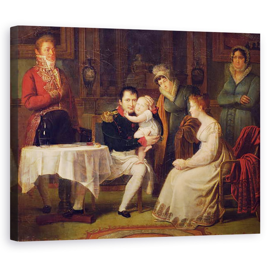 Tablou canvas - Alexandre Menjaud - Napoleon I 1769-1821 Marie Louise 1791-1847 si regele Romei 1811-73 1812, 60 x 75 cm