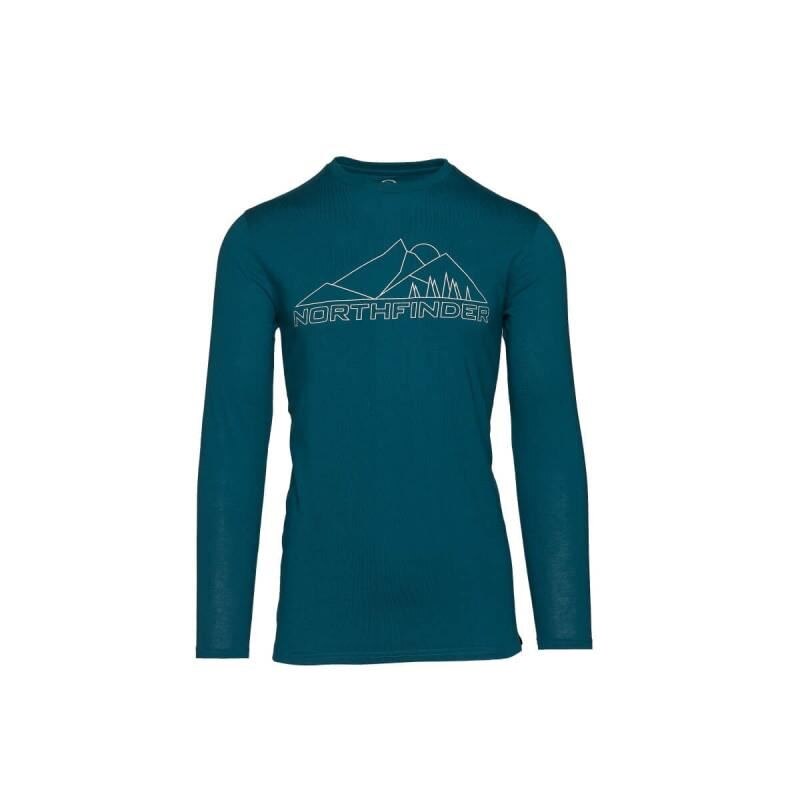 Tricou bumbac barbati NORTHFINDER Semuel TR-3535SP, Albastru