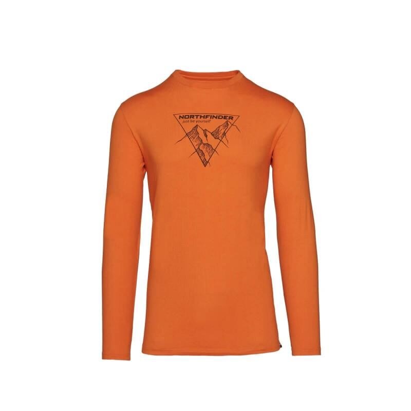 Tricou barbati bumbac NORTHFINDER Vanpy TR-3524OR, Portocaliu
