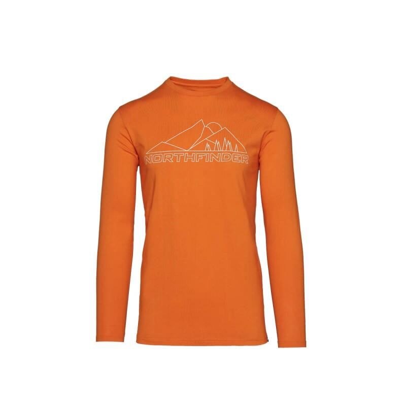 Tricou bumbac barbati NORTHFINDER Semuel TR-3535SP, Portocaliu