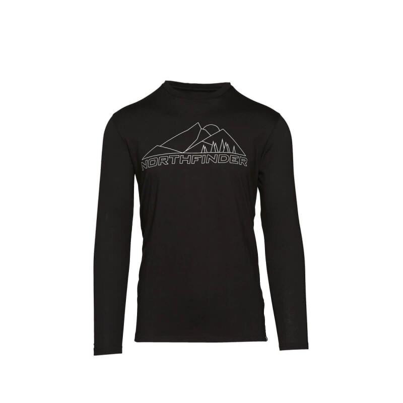 Tricou bumbac barbati NORTHFINDER Semuel TR-3535SP, Negru