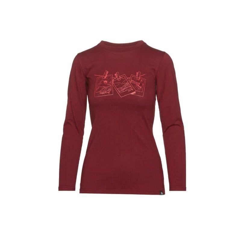 Tricou femei bumbac NORTHFINDER Vanpita TR-4524OR, Visiniu