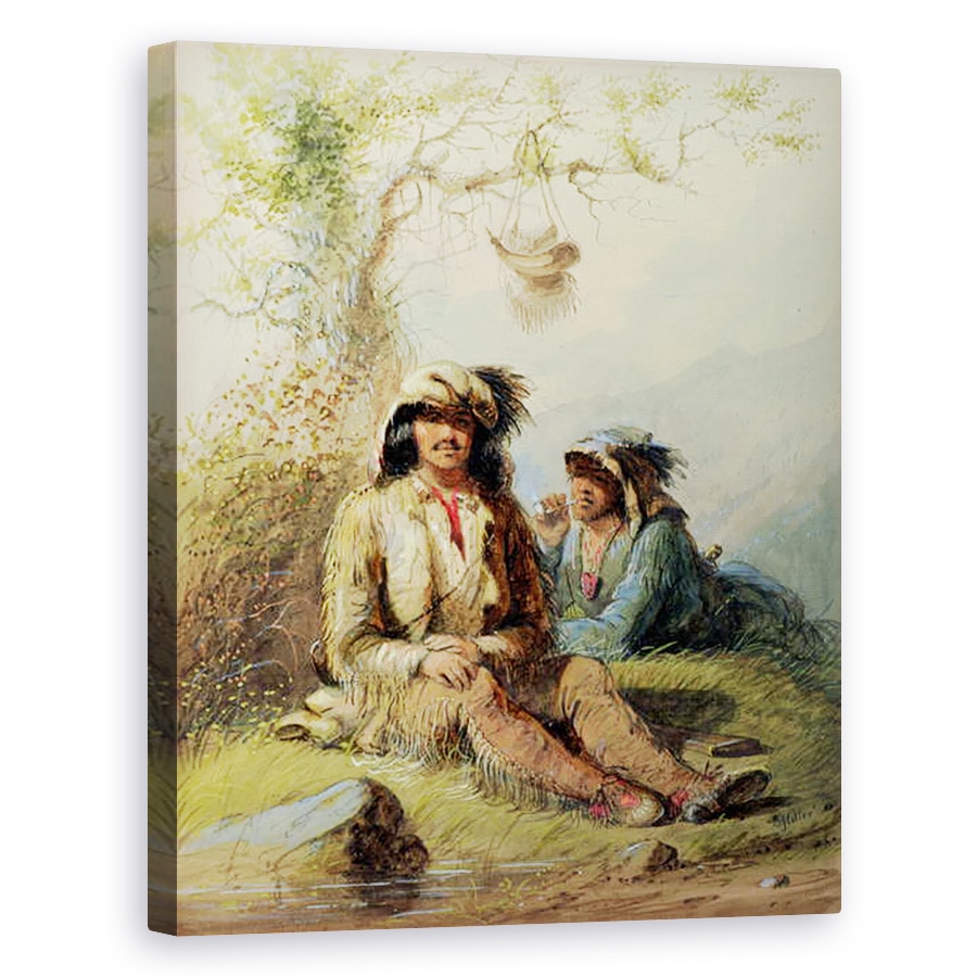 Tablou canvas - Alfred Jacob Miller - Trappers, 80 x 100 cm