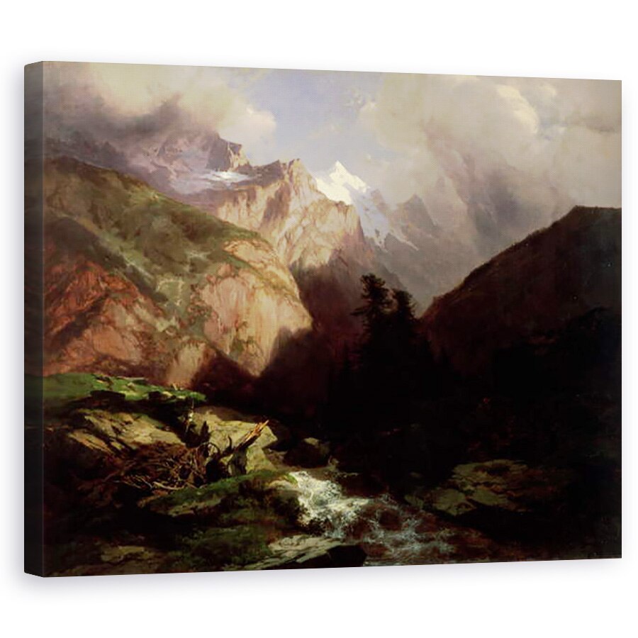 Tablou canvas - Alexandre Calame - Jungfrau, 80 x 100 cm