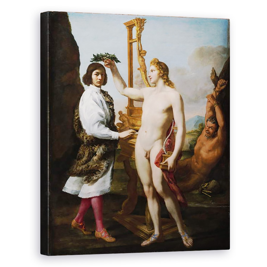 Tablou canvas - Andrea Sacchi - Marcantonio Pascalini incoronat de Apollo, 60 x 75 cm