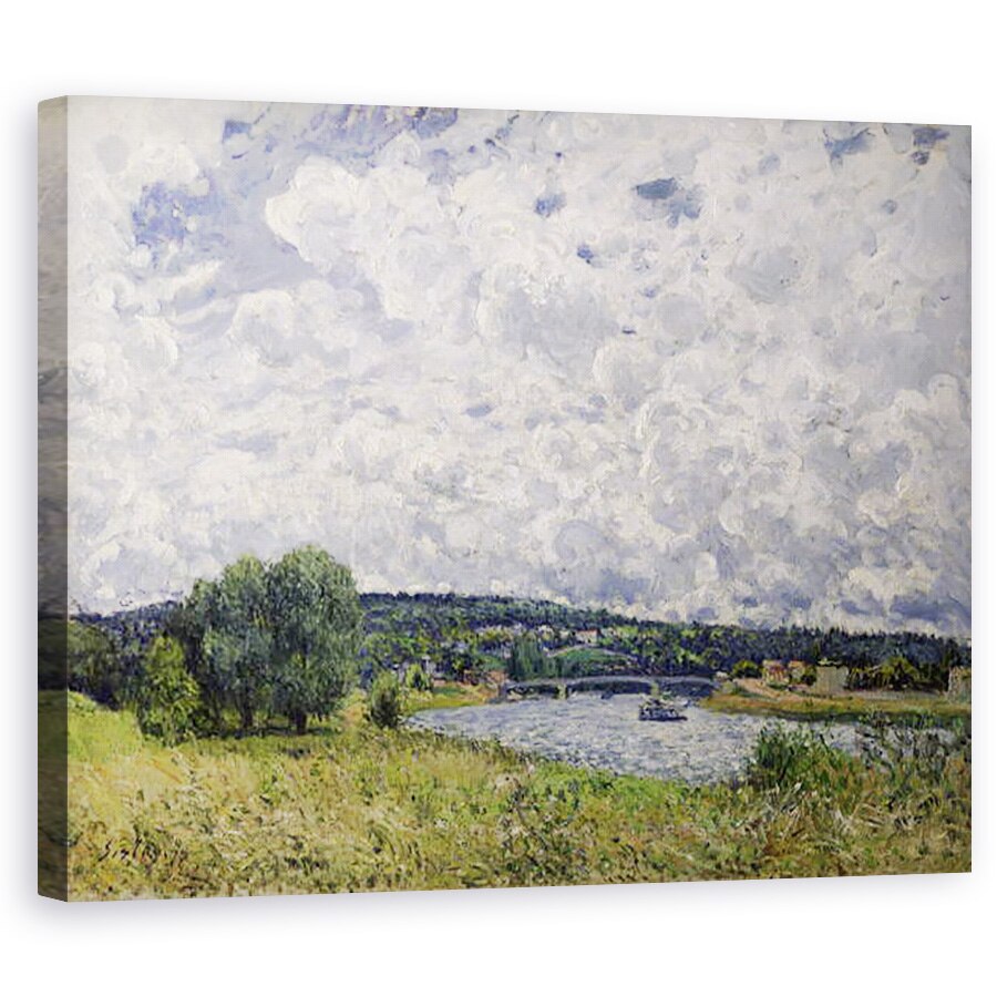 Tablou canvas - Alfred Sisley - Sena de la Suresnes, 60 x 75 cm