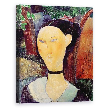 Tablou canvas - Amedeo Modigliani - Banda de gat cu catifea, 60 x 75 cm Tablou canvas - Amedeo Modigliani - Banda de gat cu catifea, 60 x 75 cm