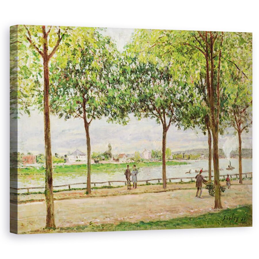 Tablou canvas - Alfred Sisley - Les Promenade des Marronniers, St Cloud, 60 x 75 cm