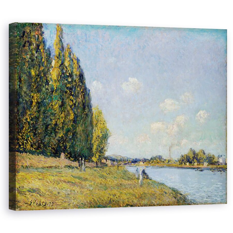 Tablou canvas - Alfred Sisley - Sena la Billancourt, 80 x 100 cm