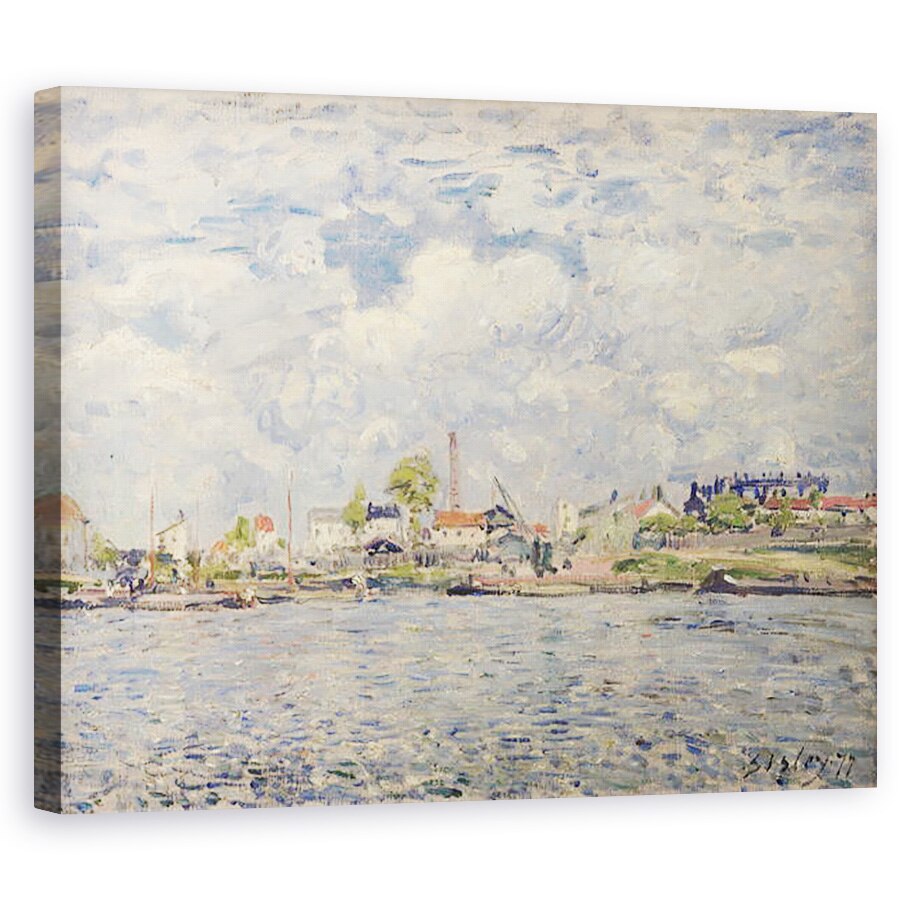 Tablou canvas - Alfred Sisley - Sena la Point du Jour, 60 x 75 cm