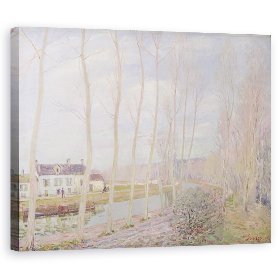 Tablou canvas - Alfred Sisley - Canalul Loing, 40 x 50 cm