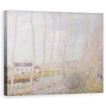 Tablou canvas - Alfred Sisley - Canalul Loing, 40 x 50 cm Tablou canvas - Alfred Sisley - Canalul Loing, 40 x 50 cm