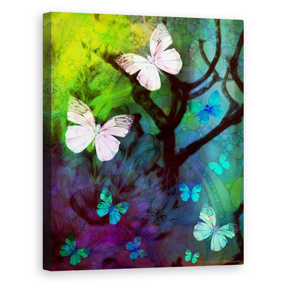 Tablou canvas - AlyZen Moonshadow - in compania fluturilor, 2014, 80 x 100 cm