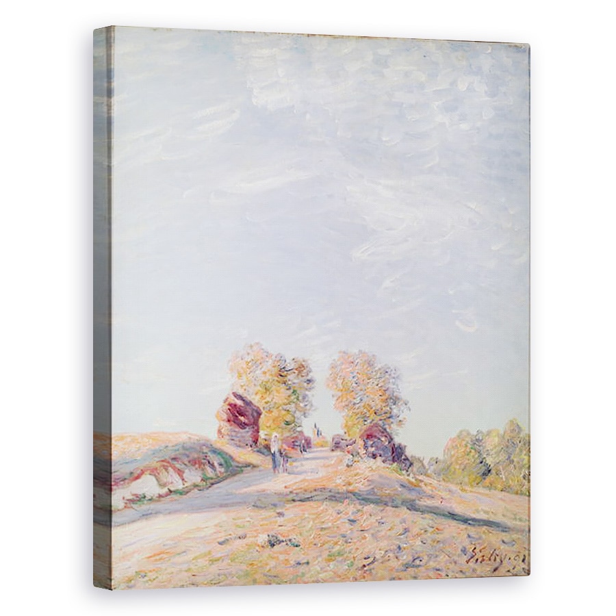 Tablou canvas - Alfred Sisley - Uphill Road in Sunshine, 60 x 75 cm