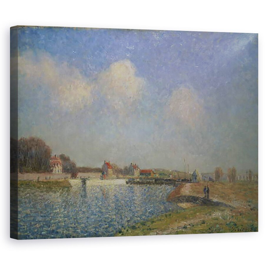 Tablou canvas - Alfred Sisley - Loing la Saint-Mammes, 60 x 75 cm
